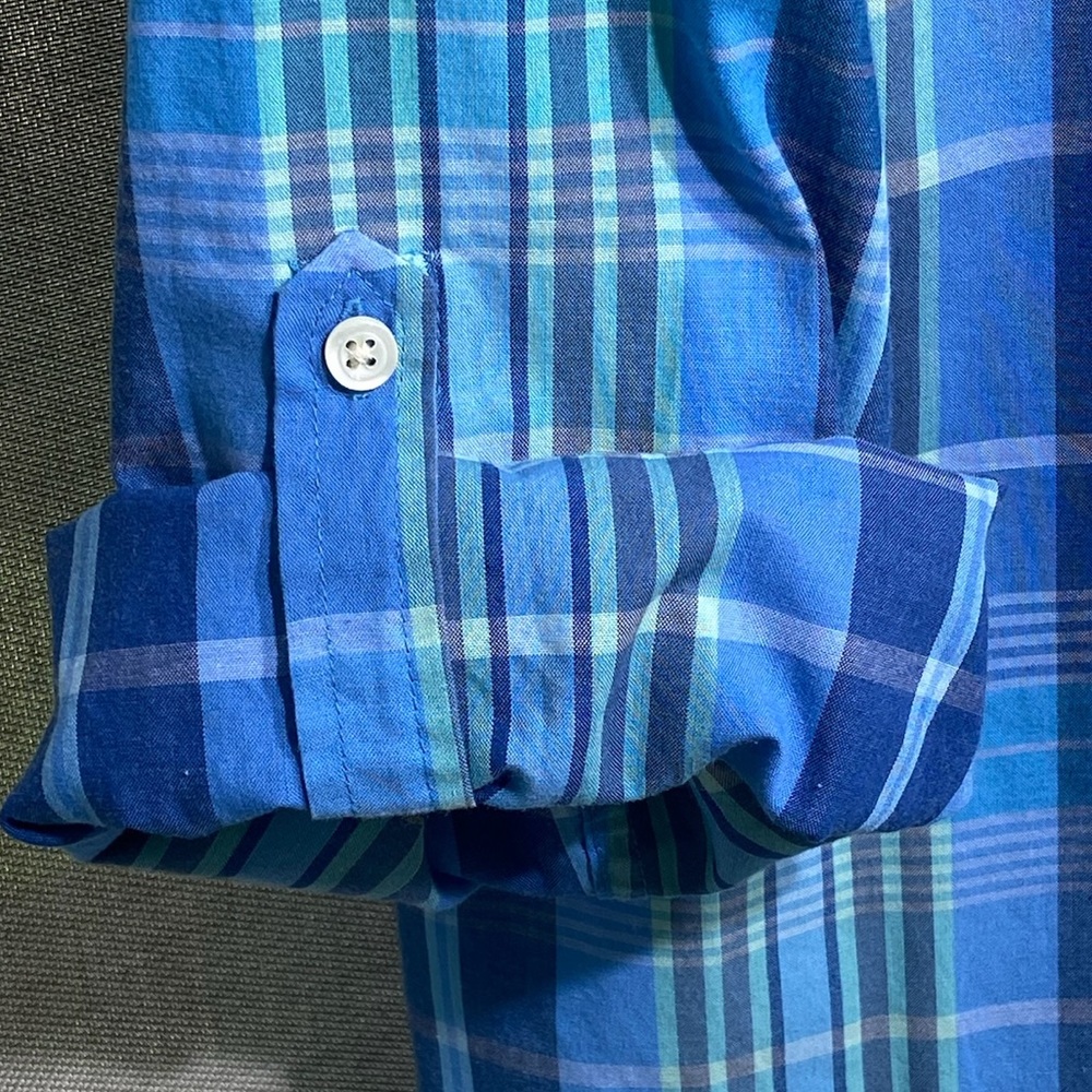 EUC Arrow Plaid Tab Long Sleeve Shirt, XL - Picture 5 of 10